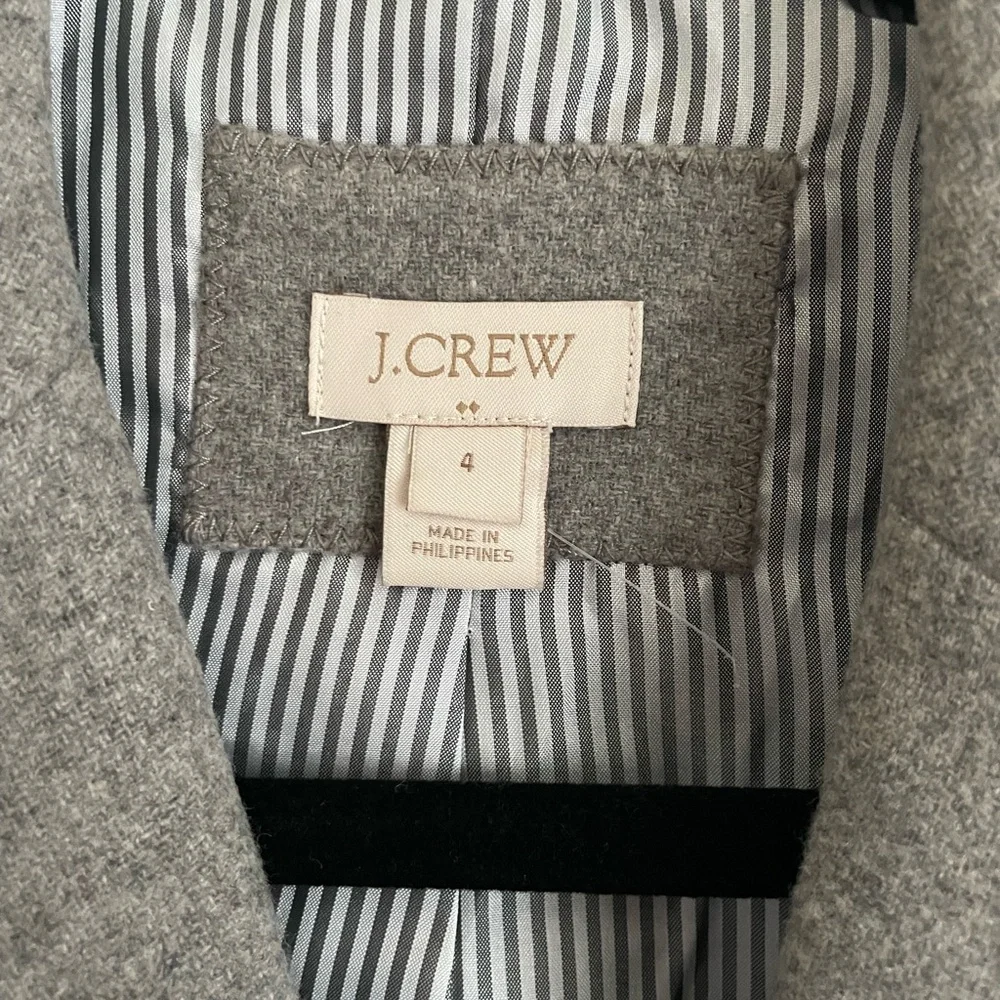 J. Crew Gray Blazer with Gold Buttons - Picture 7 of 7